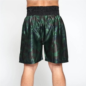 Pantalones Cortos de Boxeo de Camuflaje Verde Personalizados de Venta Rápida: Shorts de Entrenamiento de Satén Listos para Marcar con tu Marca - Bajo MOQ, Servicio Directo de Fabricante - Product Image 6