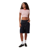 Nouvelle mode été : T-shirt formel ajusté à col rond et manches courtes pour femme, léger, respirant, écologique, 120 g/m²