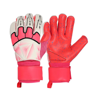 ถุงมือผู้รักษาประตูคุณภาพสูงระดับมืออาชีพ สวมใส่สบาย สำหรับผู้ชายและเด็ก ถุงมือโกลฟุตบอล ทำจากหนังและ PU - Product Image 4