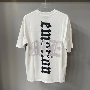 T-shirts pour hommes de haute qualité 100% coton, streetwear, logo sur le devant, design uni, coupe classique, respirant, couleurs personnalisées - Product Image 3