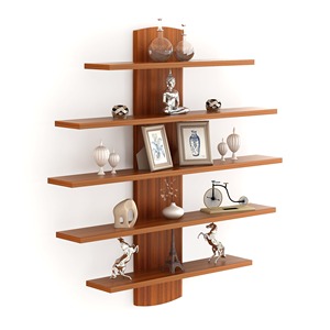 Floating shelf racks <b>hexagonal</b> wood display <b>shelves</b> cheap price wooden wall mounted bookshelf rack - Product Image 3
