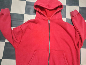 Sudadera con capucha personalizada de cierre completo, extragrande, de forro polar grueso, estilo urbano, unisex, fabricante de ropa OEM - Product Image 3