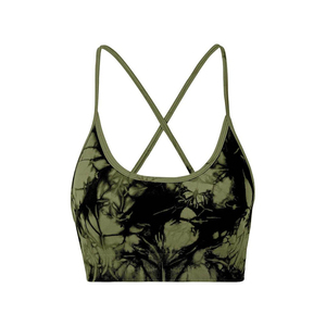 Moisture Control Women Sports Bra <b>Soft</b> Elastic Fitness Training Top <b>Wire</b> Free Running Crop High Impact Female Active Wear - Product Image 3