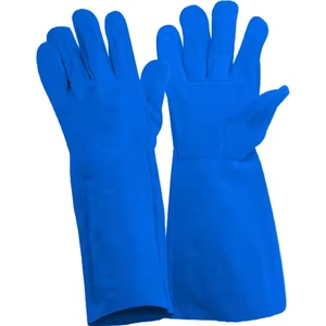 ถุงมือหนังวัวคุณภาพสูง ทนไฟ ป้องกันอันตราย สำหรับงานอุตสาหกรรม  บุด้วยไนไตรล์และผ้าฝ้าย เหมาะสำหรับงานก่อสร้างและงานเชื่อม - Product Image 4