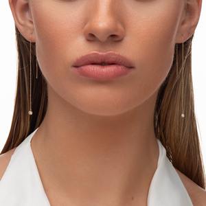 Boucles d'oreilles pendantes de luxe en or 10K 14K 18K avec diamants de laboratoire, chaîne à maillons, bijoux élégants pour femme, cadeau - Product Image 6