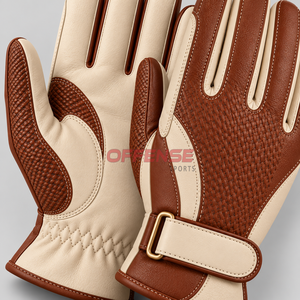 Guantes de equitación de alta calidad que combinan agarre, soporte, tela transpirable y puntas de los dedos reforzadas para un manejo confiable de los riendas. - Product Image 4