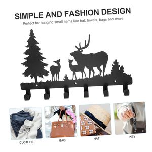 Ganci appendiabiti da parete in metallo CIFbuy Stylish Kathy con design a luna, nuvola e cervo, aggiungono un tocco di stile e ispirazione naturale per borse - Product Image 3