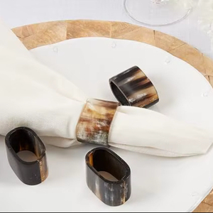 Anillo para Servilletas de Lujo con Diseño de Cuerno, Ecológico, Elegante y Hecho a Mano, Adorno para Mesa de Comedor, Regalos Tradebyd - Product Image 1