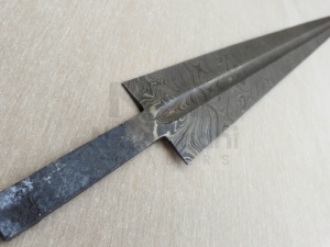 ดามัสกัสปลอมแปลงบางร่องเต็มถังดาบไวกิ้ง NMT-2517ใบมีดเปล่า - Product Image 3