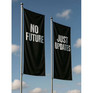 Bandera de Pluma Promocional Portátil de Polipropileno Tejido Transpirable con Impresión Personalizada, Correa Ajustable, Instalación Instantánea, Forma de Lágrima - Product Image 3