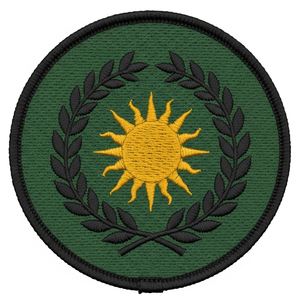 Parche Masónico Triángulo Sol Negro, Insignia de Simbolismo de la Francmasonería, Distintivo Redondo Esotérico Fraternal para Uniforme y Vestimenta - Product Image 3