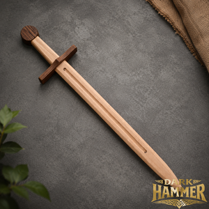 Espada Vikinga de Madera Hecha a Mano Dark Hammer - Espada Antigua de Práctica y Entrenamiento, el Mejor Regalo para Hombres con Personalización - Product Image 3