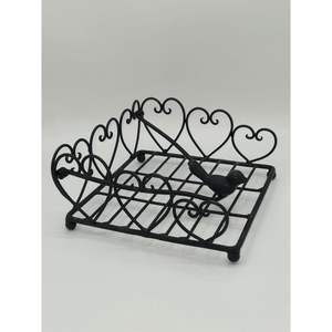 Cesta para Servilletas de Hierro de Diseño Exclusivo para una Colección de Comedor Premium que Realza la Mesa con un Atractivo Metálico Atemporal - Product Image 5