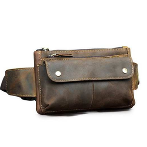 Handmade Genuine Leather Vintage Chest <b>Sling</b> <b>Bag</b> for Men and Women Dark Gray Custom Fashion Leather Crossbody Shoulder <b>Bag</b> - Product Image 1