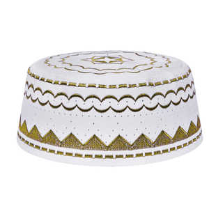 Gorro de Oración Musulmán Étnico Transpirable de Última Moda 2026, Diseño OEM Personalizado, Gorros Islámicos Cómodos y Elásticos para Exteriores - Product Image 1