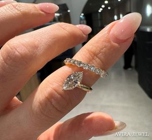 Anillo de Compromiso Premium con Diamante Moissanite de 1 Quilate, EF VVS, para Mujer, Chapado en Oro Amarillo/Blanco/Rosa de 10k, 14k, 18k, Joyería Nupcial - Product Image 5