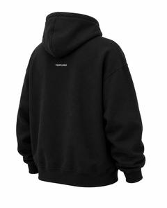Sudadera con Capucha para Hombre, de Forro Polar, Color Sólido, Corte Holgado, Bolsillo Delantero, Estilo Casual para Otoño, Manga Regular, Tejido de Punto, Logotipo Personalizado - Product Image 6