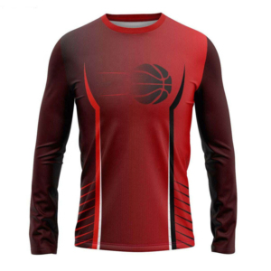 Men's Protection Performance Breathable 100% Polyester Long Sleeve Jersey Running Custom Made Basketball <b>Shooting</b> Shirt - Product Image 4