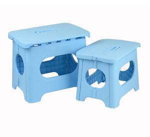 Taburete Plegable Ligero de Plástico y Mini Silla con Asa para Niños, para Uso en Cocina y Baño - Product Image 1