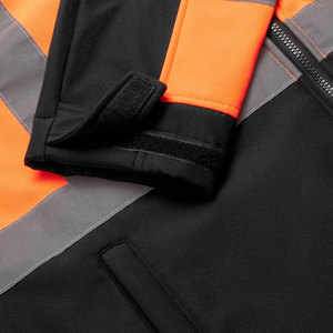 Perfectionists CE Certified <b>High</b> <b>Visibility</b> Breathable Rip-Stop Polyester Zippered Reflective <b>Softshell</b> Unisex Work <b>Jacket</b> - Product Image 4