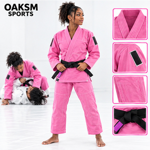 Kimono de Jiu-Jitsu Léger 350 g/m² en Tissu Perlé avec Col en Mousse EVA, Pantalon Ripstop Résistant aux Déchirures – Vente en Gros pour Arts Martiaux - Product Image 3