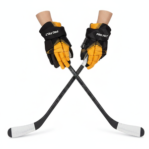 Gants de hockey sur glace légers sur mesure pour hommes et jeunes, gants de protection rembourrés pour la manipulation de la crosse, gants durables et confortables avec une bonne adhérence - Product Image 3