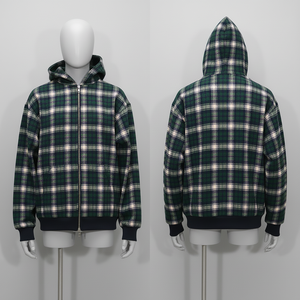 Sweat à capuche réversible double couche 500 GSM pour homme, personnalisé, en flanelle, coupe ample, en coton épais French Terry Meeroos - Product Image 4