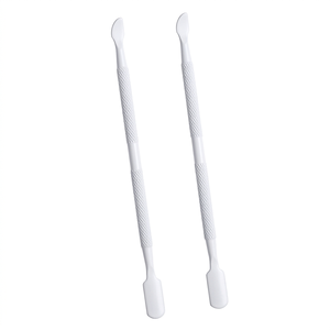Pousse-cuticules double embout en plastique TEEJAY pour manucure, réutilisable, design double tête, couleur blanche, logo personnalisé - Product Image 6