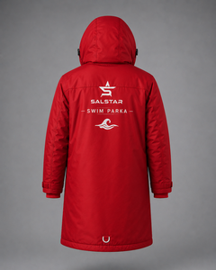 เสื้อคลุมว่ายน้ำแบบมีฮู้ด OEM สำหรับนักกีฬา กันลม กันน้ำ คุณภาพสูง - Product Image 2