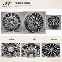 Jantes forgées 20 rayons à turbine, 18-22 pouces, 5x112 5x114.3 5x120, légères, usinées, argent et bronze, en aluminium 6061-T6