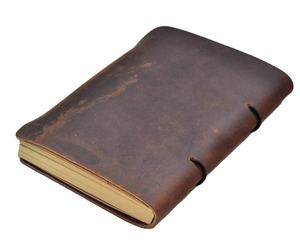 Luxury A5 Size Handmade Leather Notebook <b>Journal</b> with Refillable Pages Vintage Retro Diary <b>Writing</b> Book for Travelers Students - Product Image 5