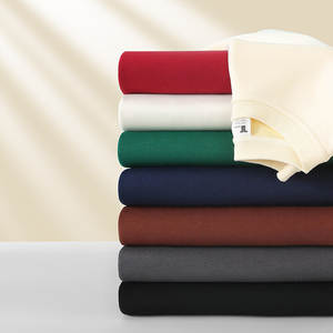 Sweat-shirt d'hiver à col rond pour la vente en gros, pull-over de haute qualité, uni, teint, en molleton, blanc, en coton, coupe ample - Product Image 3