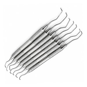 Juego de 7 Curetas Manuales Gracey al por Mayor, de Acero Inoxidable de Alta Calidad, Certificado CE, Herramientas para Remover Cálculos Dentales Periodontales - Product Image 4