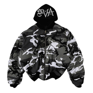 Sudadera con capucha de caza con estampado de árbol real personalizado de fábrica de ropa OEM de Vietnam - Product Image 1