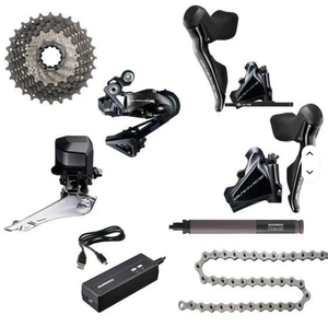 Groupe de transmission Shimano DURA AC-E R9170 DI2 à freins à disque hydrauliques 2x11, neuf, fabriqué aux Philippines - Product Image 3