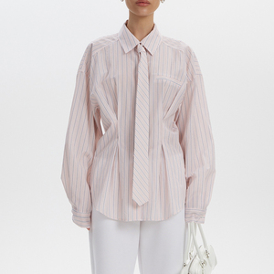 Blusa de Moda para Mujer, Camisa Clásica con Cuello, Manga Larga, Cómoda para Uso Diario, Suministro al por Mayor OEM ODM - Product Image 1