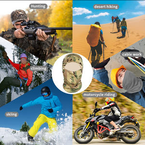 Balaclava d'été personnalisable pour cyclistes et coureurs, couleur unie avec étiquette privée, dernier design, anti-poussière pour usage quotidien - Product Image 5