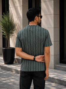 Camiseta Polo a Rayas para Hombre, Algodón y Poliéster Premium, Fabricante Personalizado, Camiseta Polo a Rayas para Hombre - Product Image 5