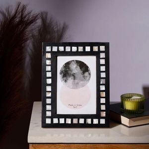 Premium Handmade MOP Inlay Photo <b>Frame</b> 4x6 | Luxury Tabletop <b>Picture</b> <b>Frame</b> | Home Decor & Gift Item - Product Image 5