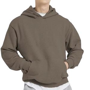 Custom Logo Bangladesh Factory Direct Wholesale Men's Hoodie Plain Dyed <b>Fabric</b> Premium Solid Color Heavyweight Warm Comfortable - Product Image 1