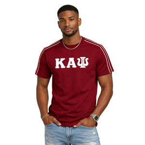 Maglietta Kappa Alpha Psi con lettere greche 1911, abbigliamento per fraternità greca Krimson con design classico, comfort premium e stile senza tempo - Product Image 1