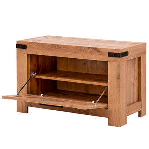 Buffet de rangement moderne de luxe en bois massif rustique avec poignée métallique, meuble de style ferme moderne pour salon, salle à manger et bar - Product Image 3