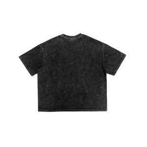 เสื้อยืดโอเวอร์ไซส์ทรงบ็อกซี่ลายกราฟิกประดับเพชรเทียมสำหรับผู้ชาย ผ้าฝ้ายพรีเมียม สตรีทแวร์ เนื้อผ้า GSM สูง เสื้อยืดผู้ชาย ขายส่ง - Product Image 3