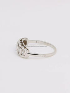 Princess Cut Lab Grown Diamond Compromiso Anillo de bodas IGI Certificado 14K Oro blanco para mujeres Joyería de fiesta - Product Image 4