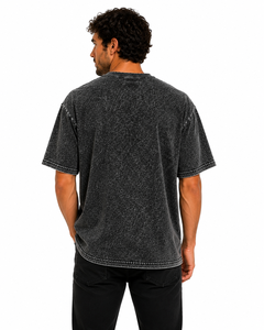 Camiseta Extra Grande Personalizada con Lavado Ácido para Hombre, Camiseta Vintage de Algodón Lavado, Estilo Urbano, Premium, Lisa, Informal - Product Image 5