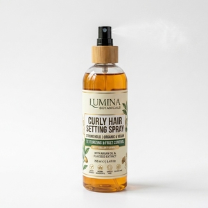 Spray Fijador para Cabello Rizado, Fijación Fuerte, Orgánico, Vegano, Texturizante para Cabello Encrespado, Empaque Personalizado de Marca Privada, Buen Precio - Product Image 1