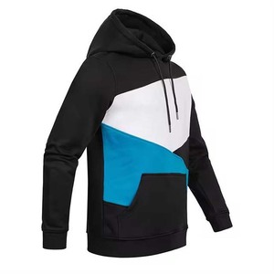 Sudadera con Capucha para Hombre, Diseño Color Block, Corte Regular, con Bolsillos, Estilo Casual para Otoño, Tejido FRENCH TERRY, 100% Algodón - Product Image 4