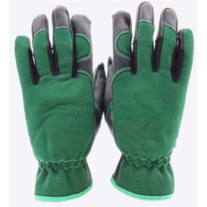 Gants de travail en cuir vert écologiques pour hommes et femmes, résistants à la chaleur, respirants, antidérapants, compatibles écran tactile, longueur poignet, sécurité - Product Image 5