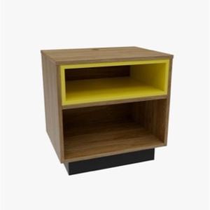 Mesa de Noche Queen, CARB P2 E0, MDF con Acabado HPL, Bordes a Juego, Patas Desmontables, Superficie Ensamblada, 610x458x610mm, para Hotel - Product Image 4