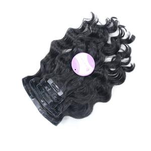 VENTE EN GROS DE QUALITÉ SUPÉRIEURE VIETNAMIENNE PINCE À CHEVEUX EXTENSIONS DROITE COULEUR NOIRE - Product Image 4